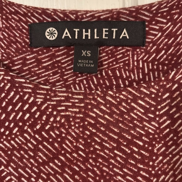 Athleta skater dress size XS - maroon and white. Great condition - Picture 3 of 3